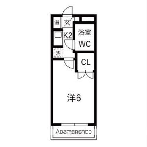 大仁マンション2(1K/1階)の間取り写真