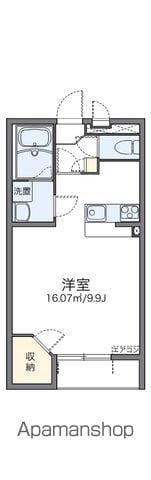 レオネクストMHⅡ(1K/1階)の間取り写真