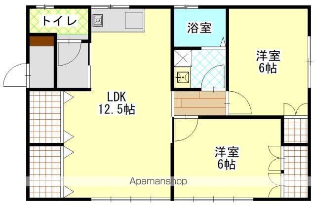 東北新幹線 一ノ関駅 バス乗車時間：9分 立沢入口バス停で下車 徒歩34分 1階建 築48年(2LDK)の間取り写真