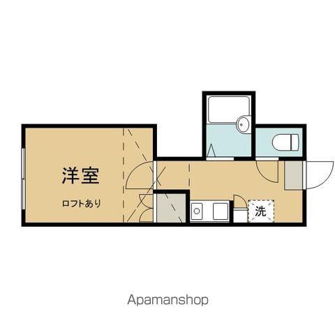いわて銀河鉄道 厨川駅 徒歩26分 2階建 築35年(1K/1階)の間取り写真