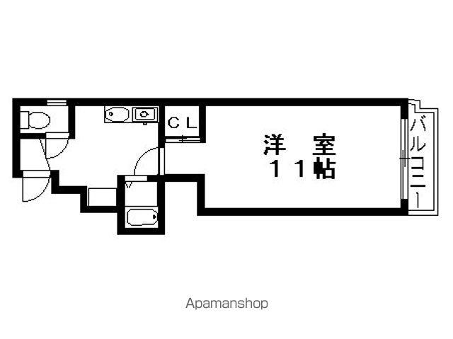 AMPLEUR(1K/4階)の間取り写真