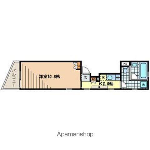 PEACE(1K/3階)の間取り写真