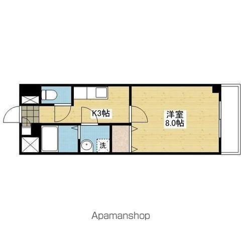 ルーチェ志津川(1K/3階)の間取り写真