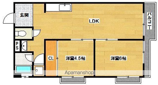 メゾンそれいゆ(2LDK/3階)の間取り写真