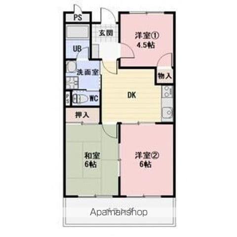 LIMPIAリリー(3K/3階)の間取り写真