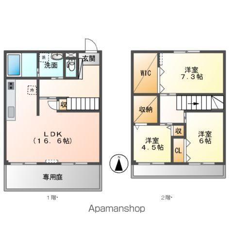 KADETT(3LDK/1階)の間取り写真