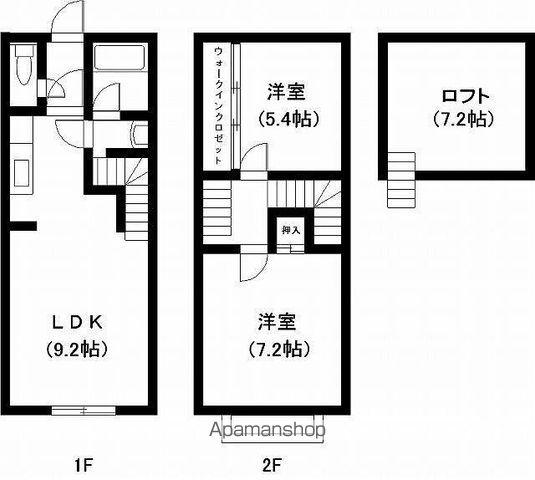ヴィラスールⅠ(2SLDK/1階)の間取り写真
