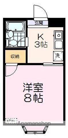 ジョイハイツ(1K/1階)の間取り写真