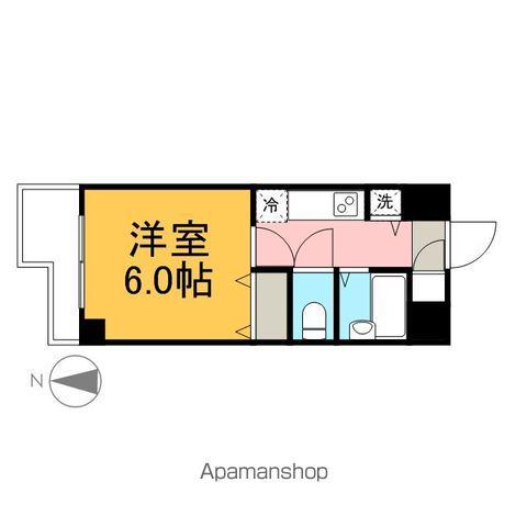 グランヴァン両国2(1K/6階)の間取り写真