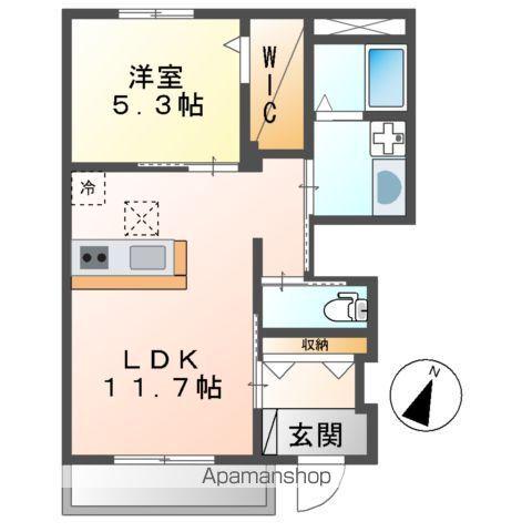ブランシェ(1LDK/1階)の間取り写真