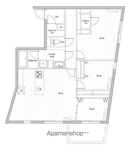 EDIT文京千石Ⅱ(3LDK/4階)の間取り写真