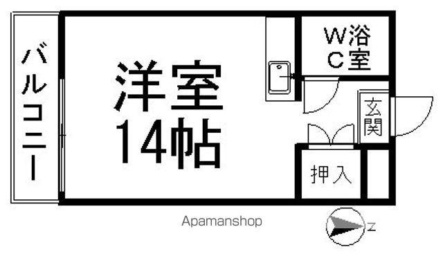 中村第5ビル(ワンルーム/4階)の間取り写真