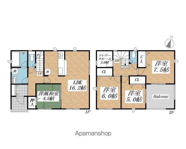 山陽本線 防府駅 徒歩20分 2階建 築1年(4SLDK)の間取り写真