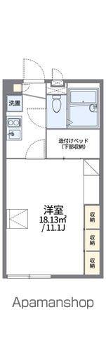 レオパレスハナイ(1K/2階)の間取り写真