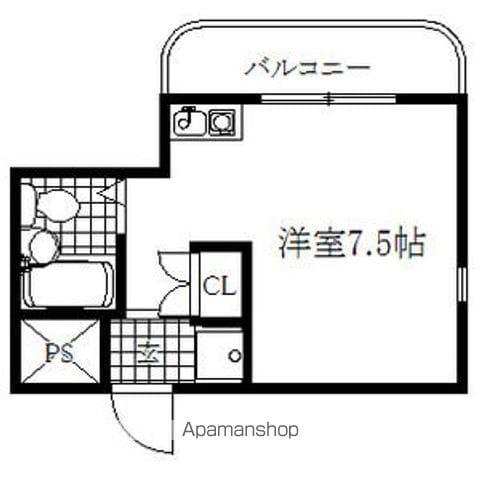 グランシャンブル原(ワンルーム/3階)の間取り写真
