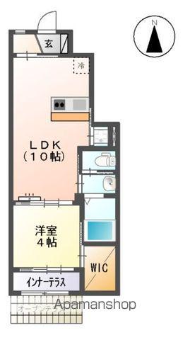SEEDLING HILL 2G Ⅱ(1LDK/1階)の間取り写真