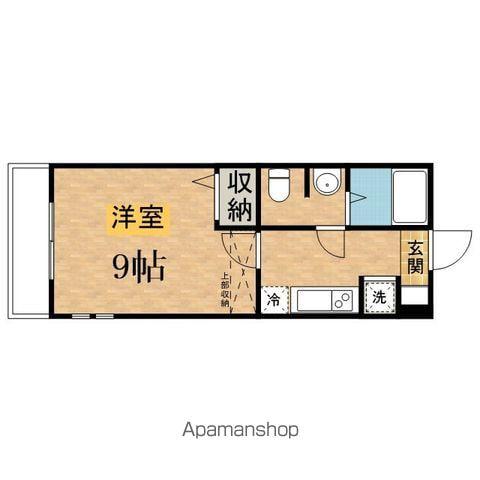 グランシャリオ(1K/2階)の間取り写真