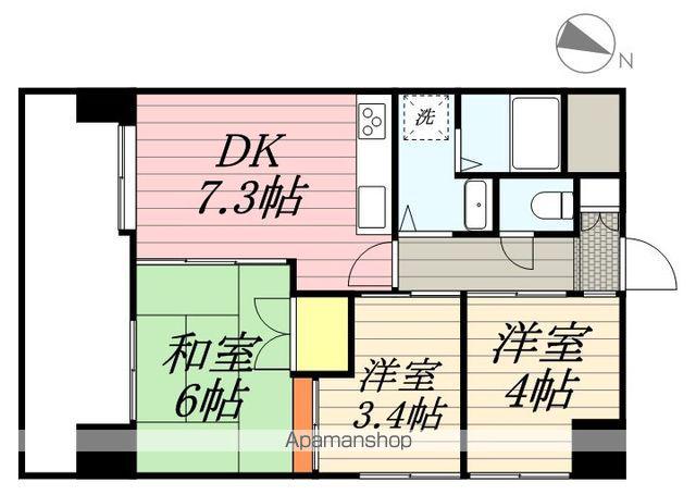 ライオンズマンション戸部 2階階 間取り