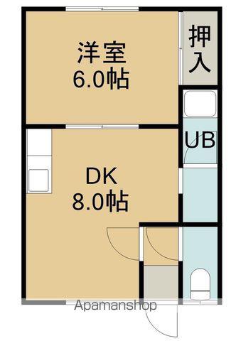 パレーシャルハッピー3(1DK/2階)の間取り写真