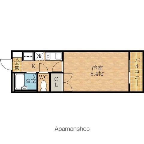 コマツビル(1K/3階)の間取り写真