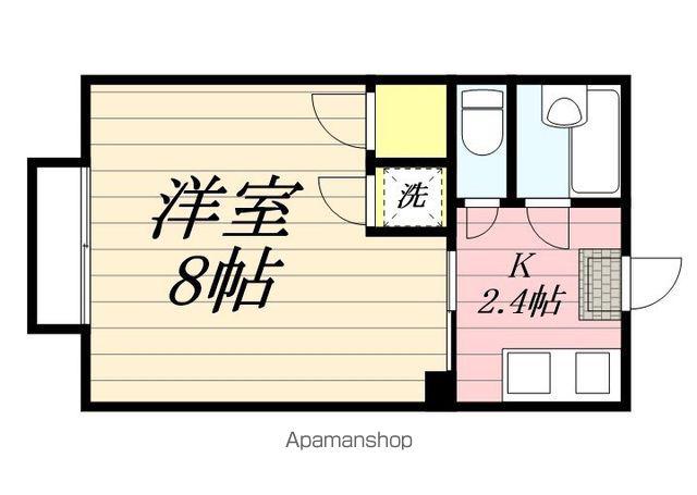 ピュア西新ABCD棟(1K/1階)の間取り写真