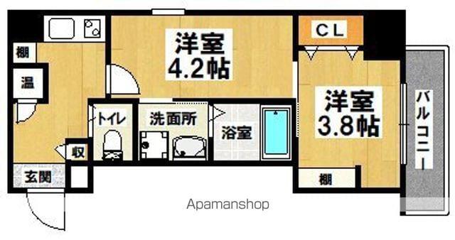 エヌエムスワサントディス(2K/3階)の間取り写真