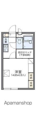 レオパレスアンジェヴィラージュ(1K/1階)の間取り写真