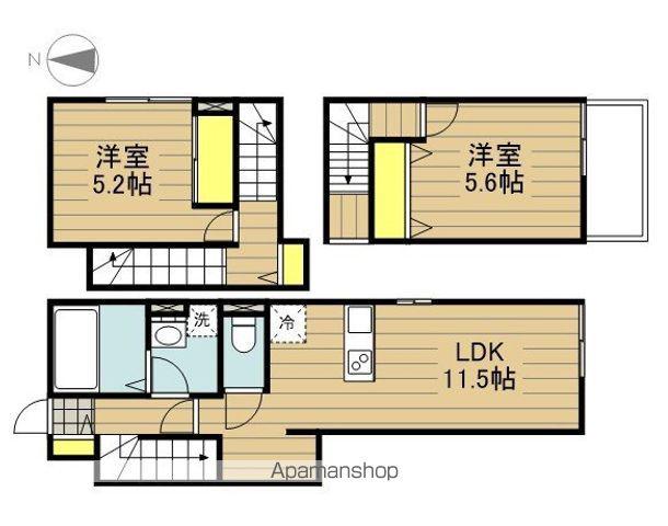 リッチグレイス(2LDK/1階)の間取り写真