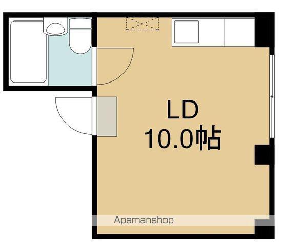 エイトビル(ワンルーム/2階)の間取り写真
