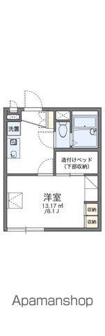 レオパレスFUKUSHIMA(1K/2階)の間取り写真