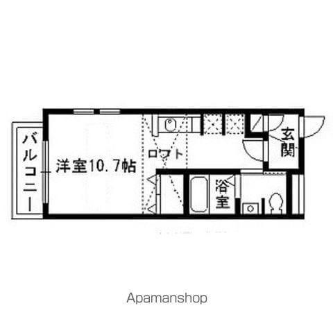 コンフォート永和台Ⅱ(ワンルーム/2階)の間取り写真
