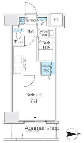 プレイズシード名古屋亀島(1K/7階)の間取り写真