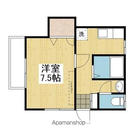 ピアハウス保免西 C棟(1K/1階)の間取り写真