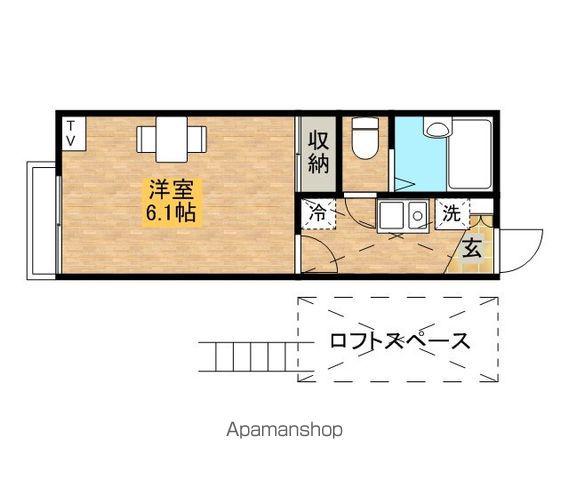 レオパレス旭ヒルズ(1K/2階)の間取り写真
