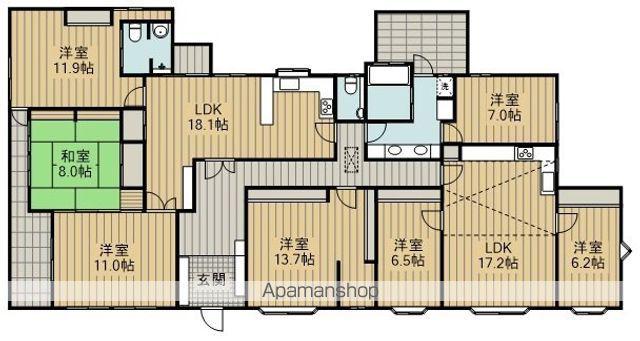 熊川428-2戸建(7LDK/2階)の間取り写真