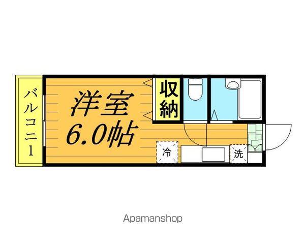 ベルデュール(1K/1階)の間取り写真