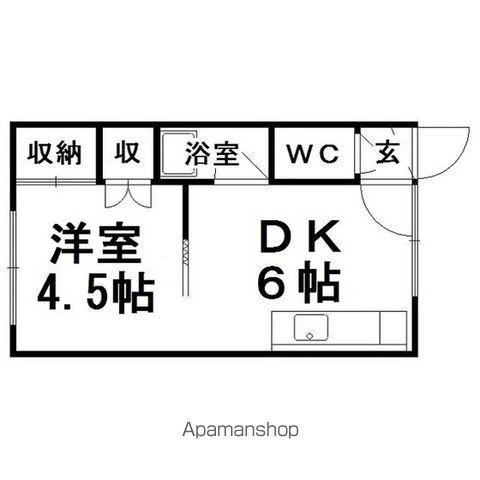 コーポ舞(1DK/2階)の間取り写真