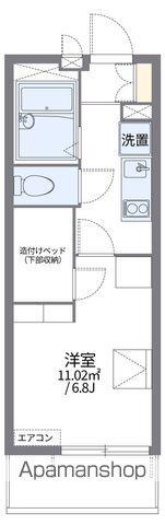 レオパレスALFACITY K(1K/2階)の間取り写真