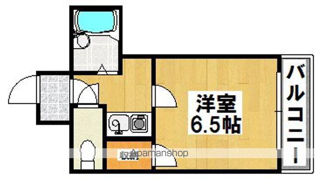 クリアサカイⅢ(1K/3階)の間取り写真