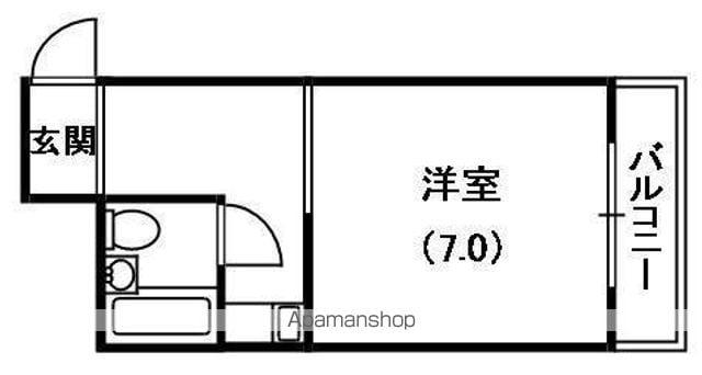 マンションMIKI(ワンルーム/1階)の間取り写真