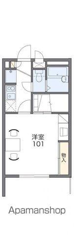 レオパレス川添Ⅱ(1K/2階)の間取り写真