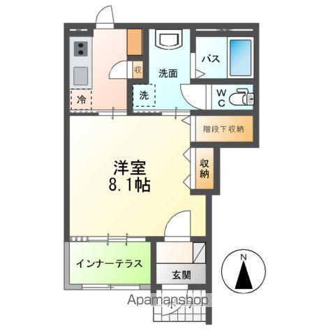 AMBITION Ⅰ(1K/1階)の間取り写真