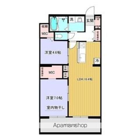 レジデンス グリシナ (2LDK/3階)の間取り写真