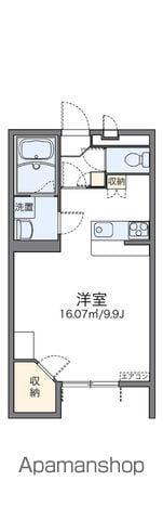 レオパレスチアーズ(1K/1階)の間取り写真