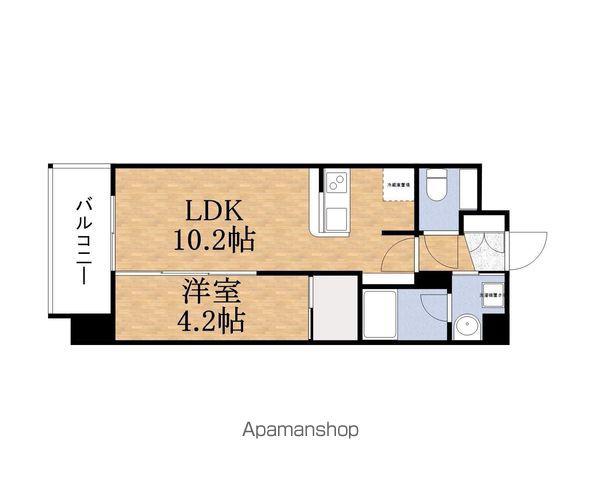 URBANEX大阪城北(1LDK/6階)の間取り写真