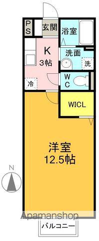 コンフォートアベニュー(1K/1階)の間取り写真