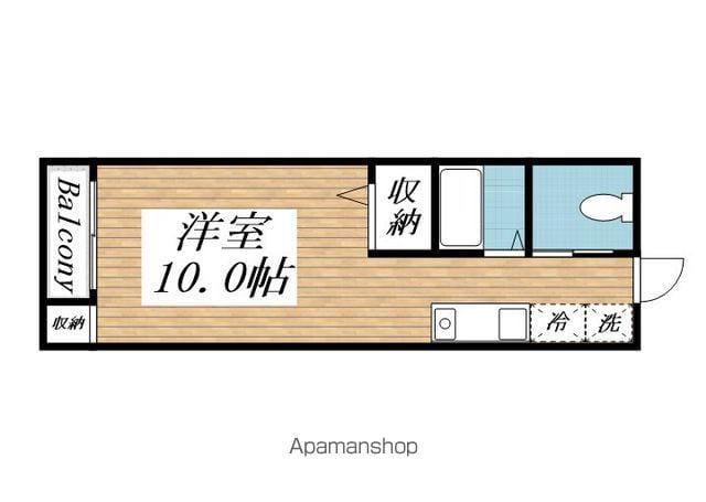 ルネッサンス TOEI 美萩野(ワンルーム/7階)の間取り写真