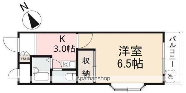 アトリーチェ(1K/3階)の間取り写真