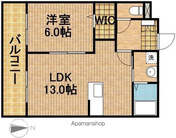 エクセルシア(1LDK/1階)の間取り写真