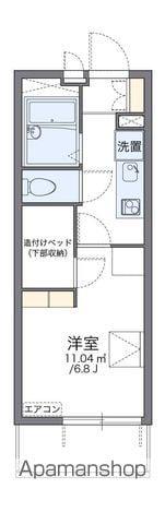 レオパレスブルーム スミ 4階階 間取り